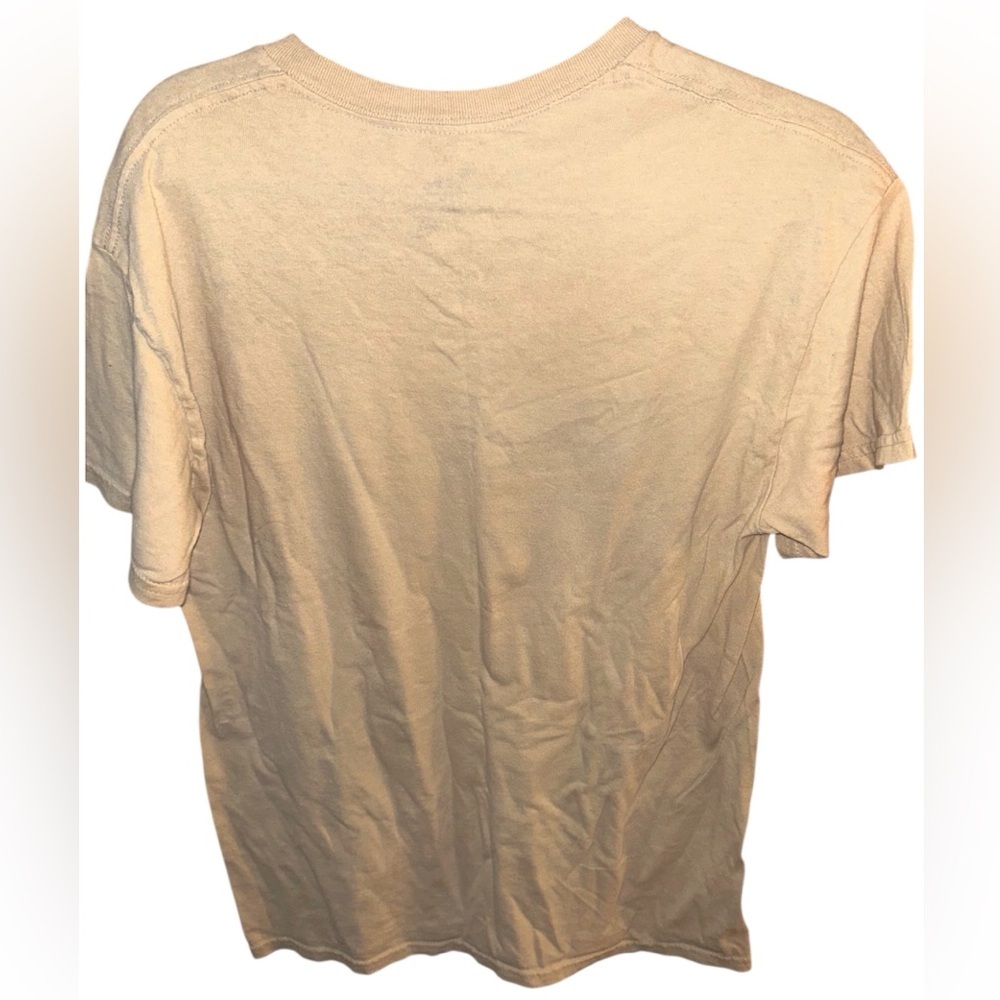 Pabst Blue Ribbon Men's Tan Short Sleeve Tee - Picture 3 of 3